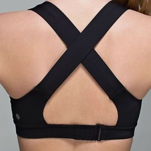 lululemon athletica Black Crossback Bra